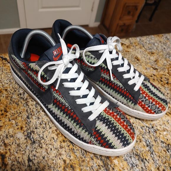 Nike Tennis Classic Ultra Christmas Sweater Sneakers Dark/Red Men's 10 807175-40 - Picture 2 of 12